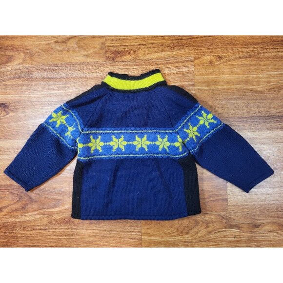 Vintage Obermeyer Size Youth Smallnl Wool Blend 1/4 Zip Sweater - Picture 4 of 4